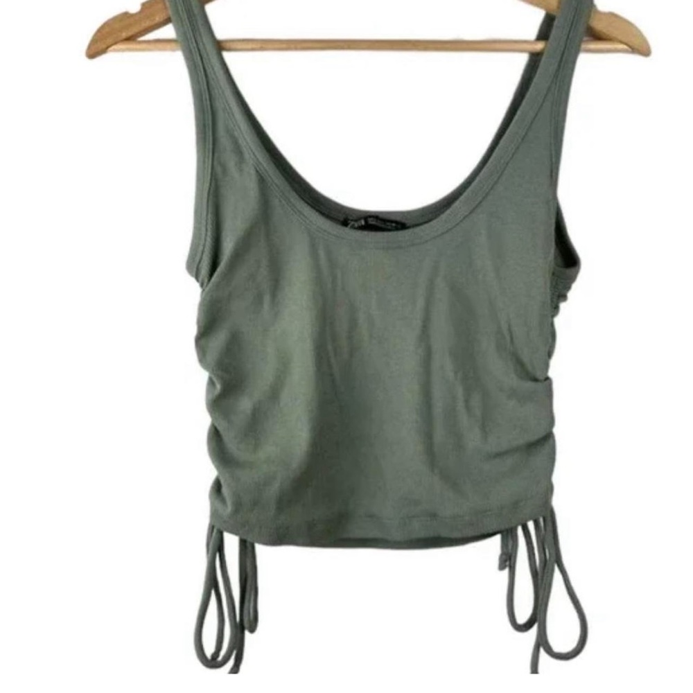 brand new Zara ruched crop tank